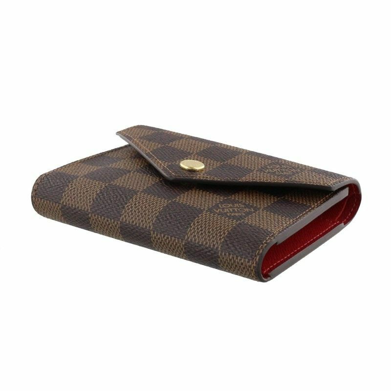 ルイヴィトン LOUIS VUITTON 三つ折り財布 ダミエ・エベヌ  