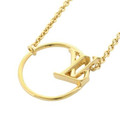 ルイヴィトン LOUIS VUITTON ネックレス レディース コリエ・LV エクリプス ゴールド M00762