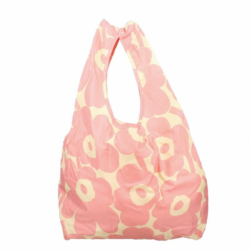 marimekko マリメッコ エコバッグ レディース ピンク 92002 130 OFF WHITE PINK 折りたたみ