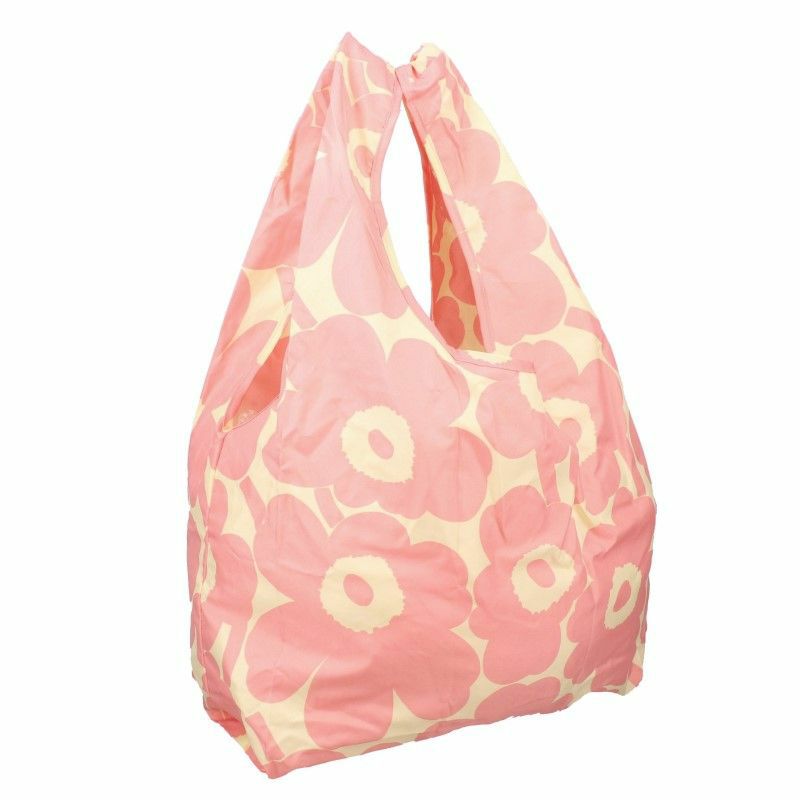 marimekko マリメッコ エコバッグ レディース ピンク 92002 130 OFF WHITE PINK 折りたたみ