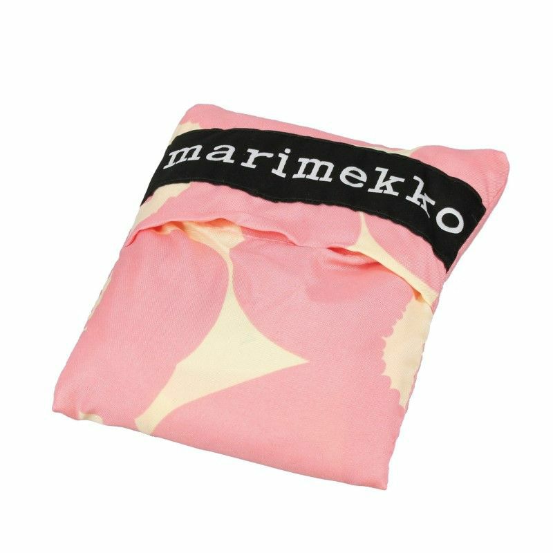 marimekko マリメッコ エコバッグ レディース ピンク 92002 130 OFF WHITE PINK 折りたたみ