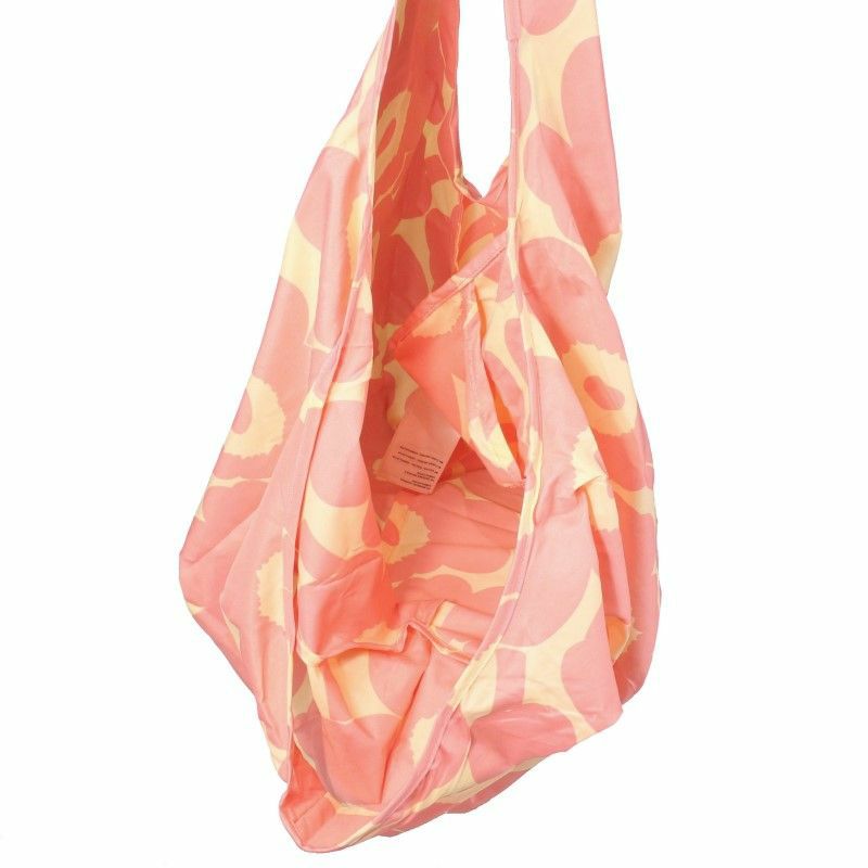 marimekko マリメッコ エコバッグ レディース ピンク 92002 130 OFF WHITE PINK 折りたたみ