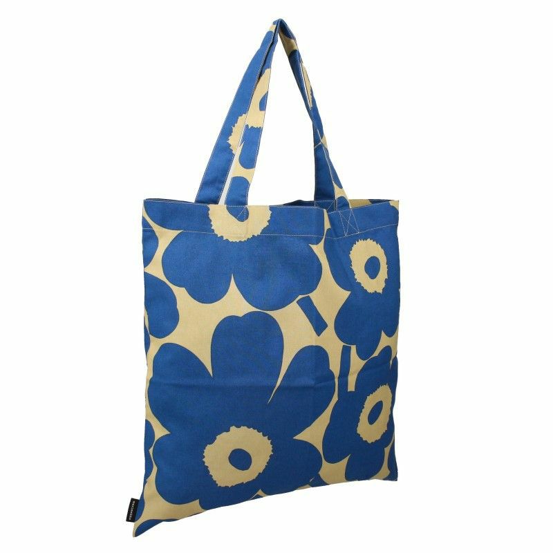 marimekko マリメッコ トートバッグ エコバッグ レディース ブルー 72557 582 BLUE BROWN