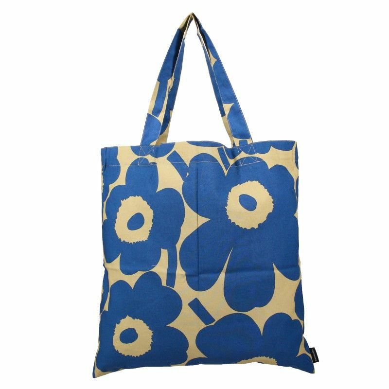marimekko マリメッコ トートバッグ エコバッグ レディース ブルー 72557 582 BLUE BROWN