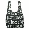 マリメッコ marimekko エコバッグ 048854 910 BK/WH