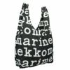 マリメッコ marimekko エコバッグ 048854 910 BK/WH