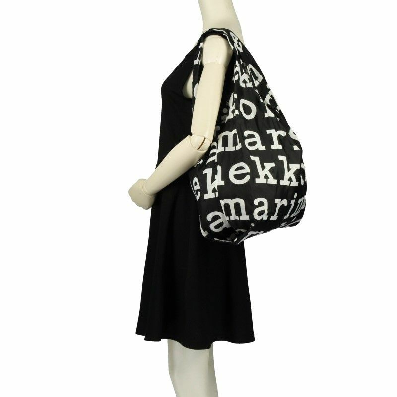 マリメッコ marimekko エコバッグ 048854 910 BK/WH