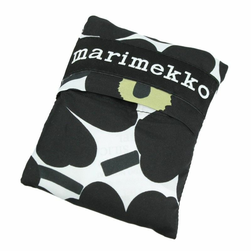 マリメッコ marimekko エコバッグ レディース ブラック 48852 030 WH BK OLIVE