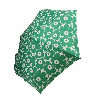 新品 marimekko 折り畳み傘 ウニッコ グリーン×オフホワイト marimekko マリメッコ 折りたたみ傘 UNIKKO ウニッコ レディース