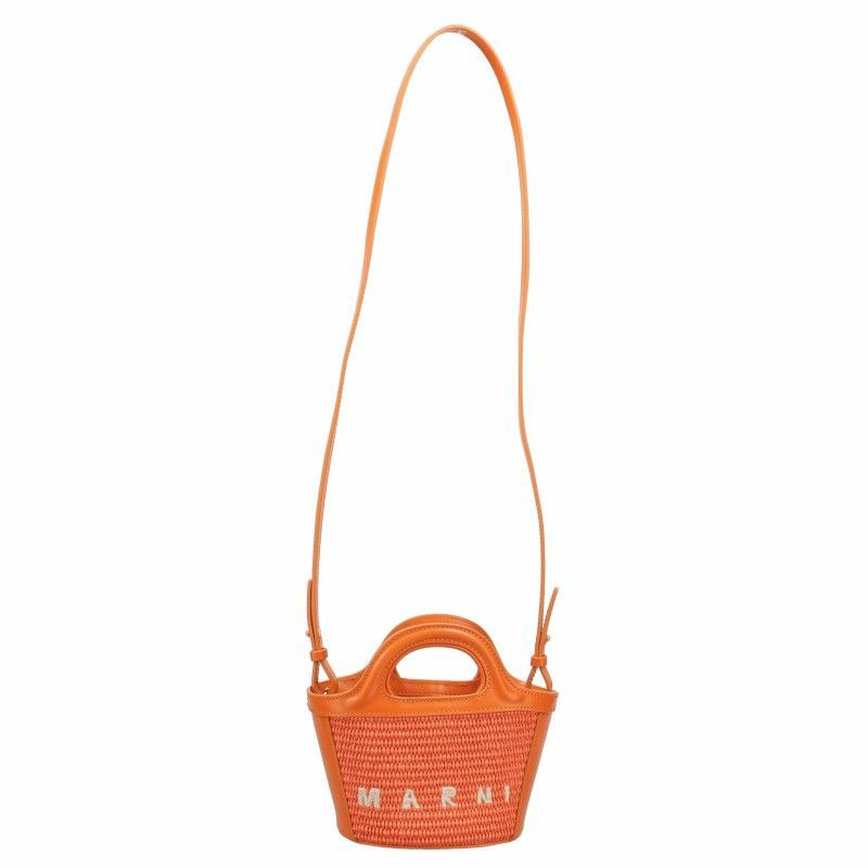 マルニ MARNI かごバッグ ハンドバッグ レディース オレンジ 