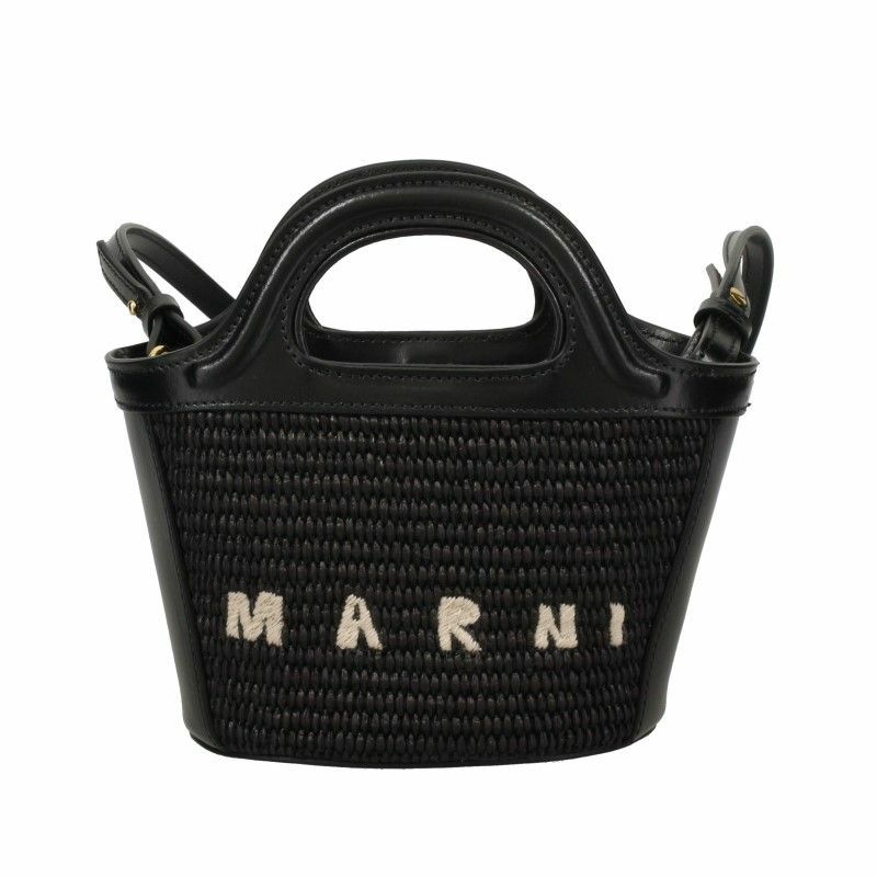 マルニ MARNI かごバッグ ハンドバッグ レディース ブラック BMMP0067Q0 P3860 00N99 BLACK