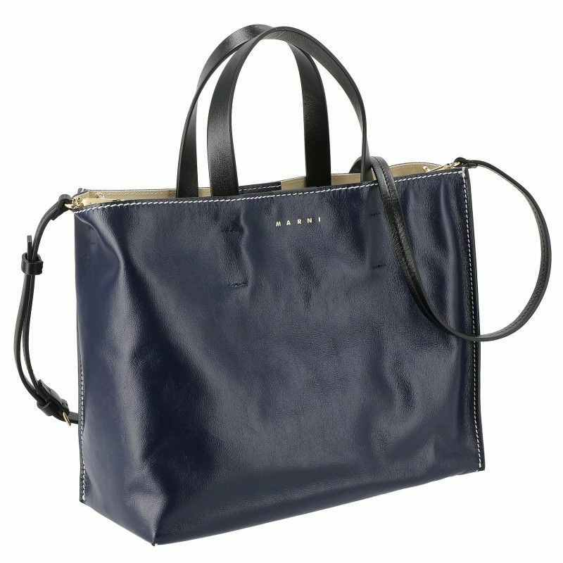 マルニ MARNI トートバッグ レディース MUSEO ネイビー SHMP0069L0 