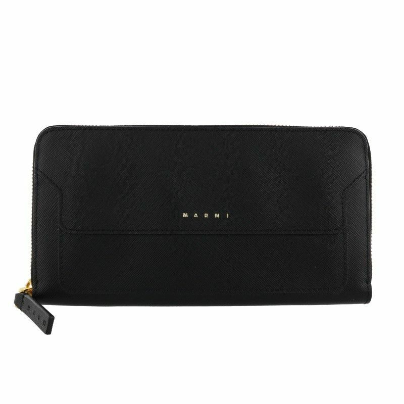 マルニ MARNI 長財布 レディース ブラック PFMOE11U07 LV520 Z360N BLACK/DUNE