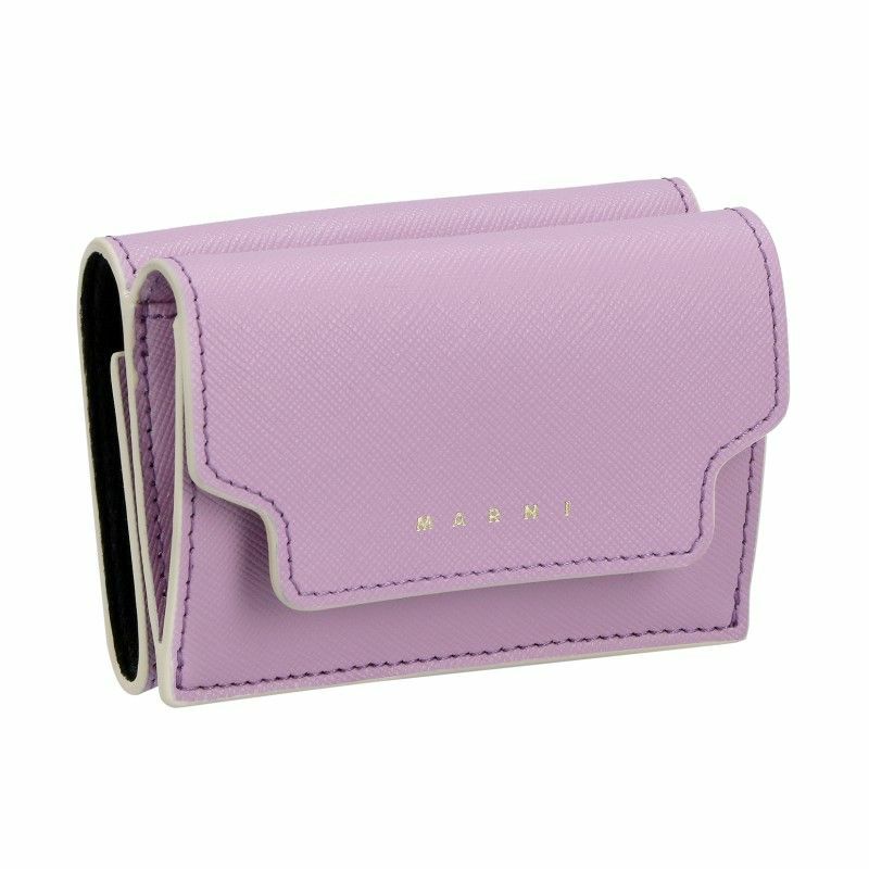 マルニ MARNI 三つ折り財布 ミニ財布 折財布 レディース ピンク 