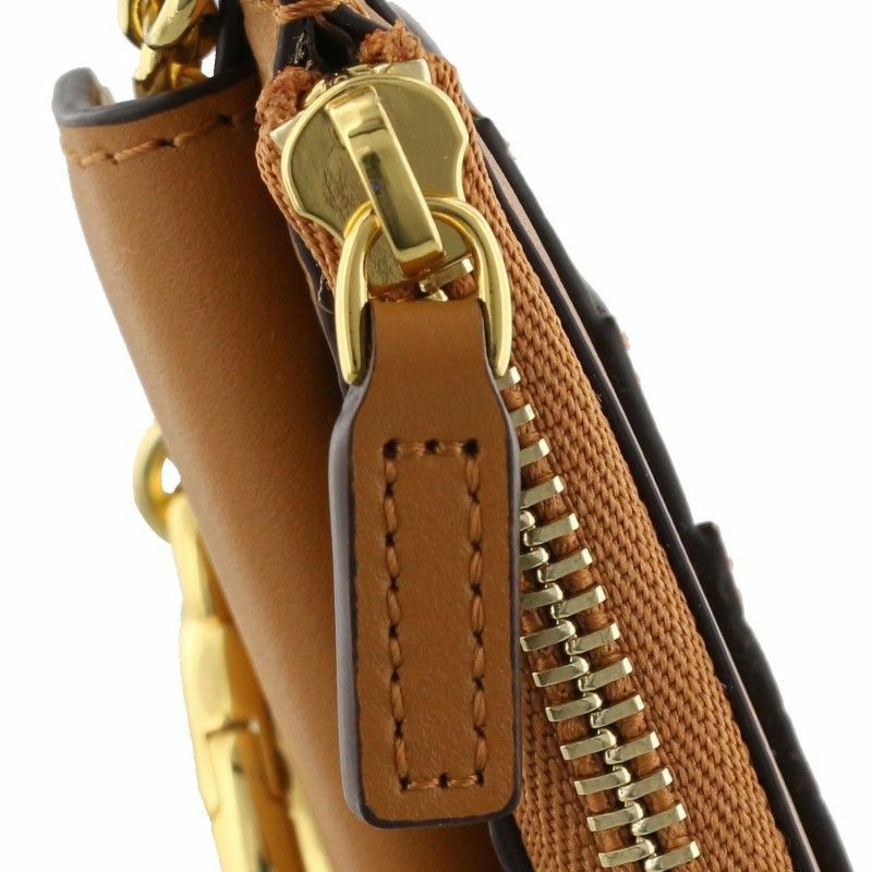 MCM エムシエーム カードケース キーリング付 レディース ブラウン MYABAPA01 COGNAC