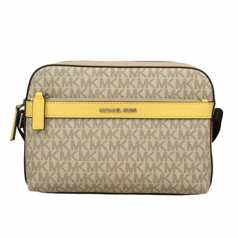 超美品 MICHAEL KORS ショルダーバッグ ベージュ/イエロー