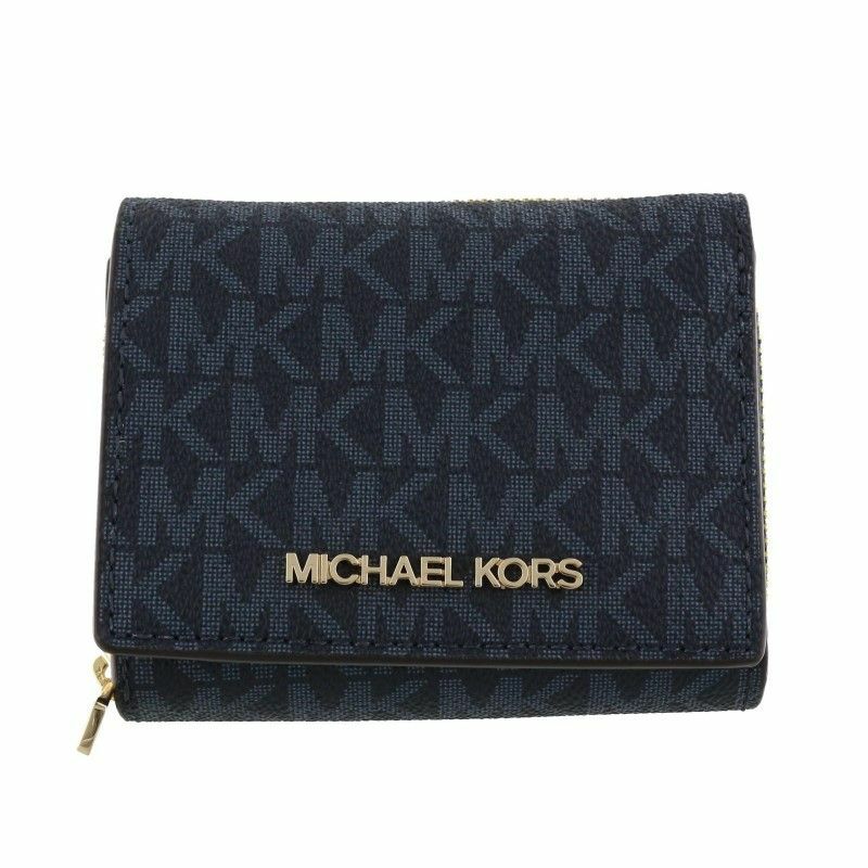 マイケルコース MICHAEL KORS 三つ折り財布 レディース ネイビー 35H9GTVZ5B ADMIRAL