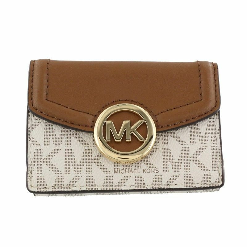 カタログ 新品☆MICHAEL KORS 定価33, 三つ折り財布 バニラ ...