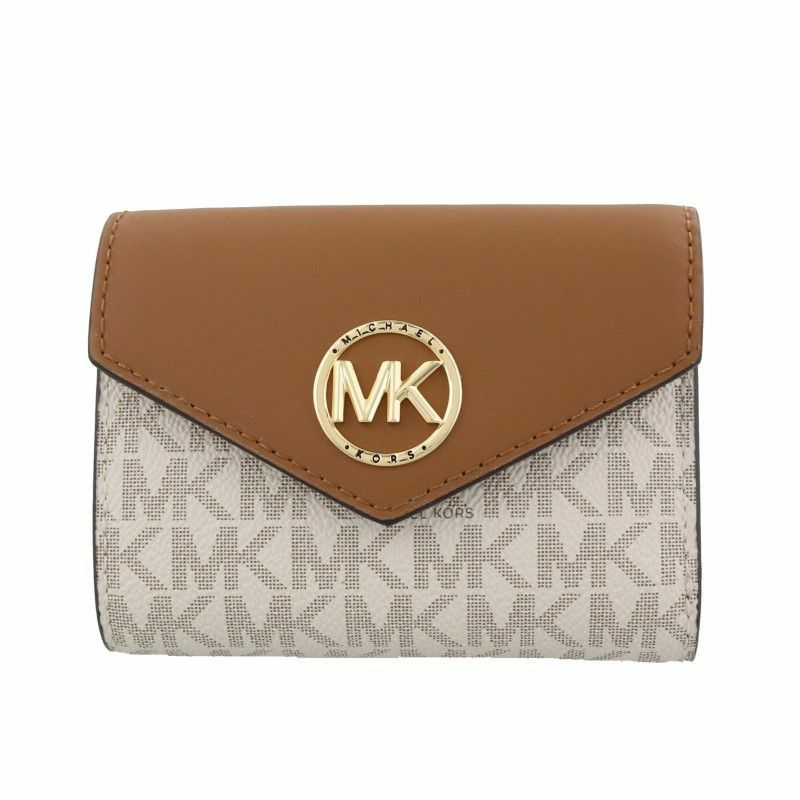 マイケルコース MICHAEL KORS 三つ折り財布 レディース ブラウン 34S1GNME6B 149 VANILLA/ACRN