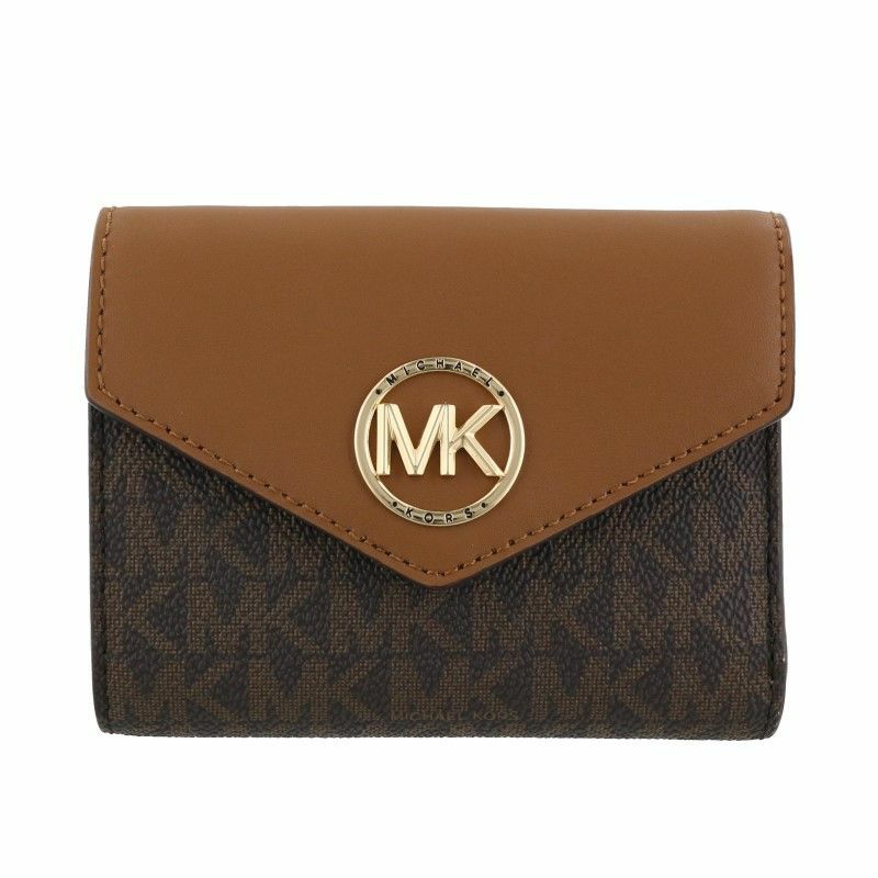 マイケルコース MICHAEL KORS 三つ折り財布 レディース ブラウン 34S1GNME6B 252 BROWN/ACORN | GINZA  LoveLove（ラブラブ）