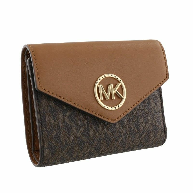 マイケルコース MICHAEL KORS 三つ折り財布 レディース ブラウン 34S1GNME6B 252 BROWN/ACORN