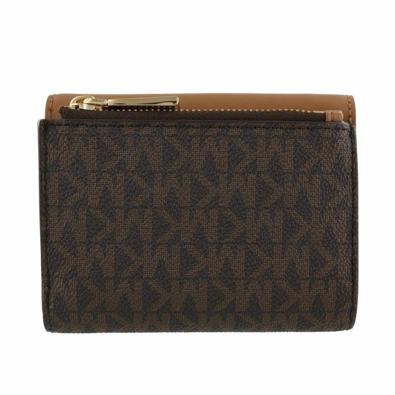 ♩新品 MICHAEL KORS マイケルコース まるく 折り財布 ブラウン 