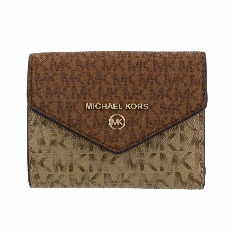 マイケルコース MICHAEL KORS 三つ折り財布 レディース ブラウン 34S1GT9E6B 260 CAMEL MULTI