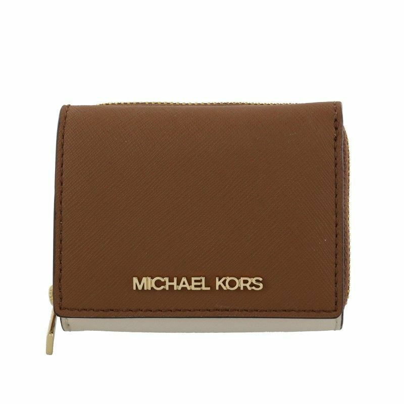 マイケルコース MICHAEL KORS 三つ折り財布 レディース ブラウン 35F1GTVZ5L LUGGAGE MULTI