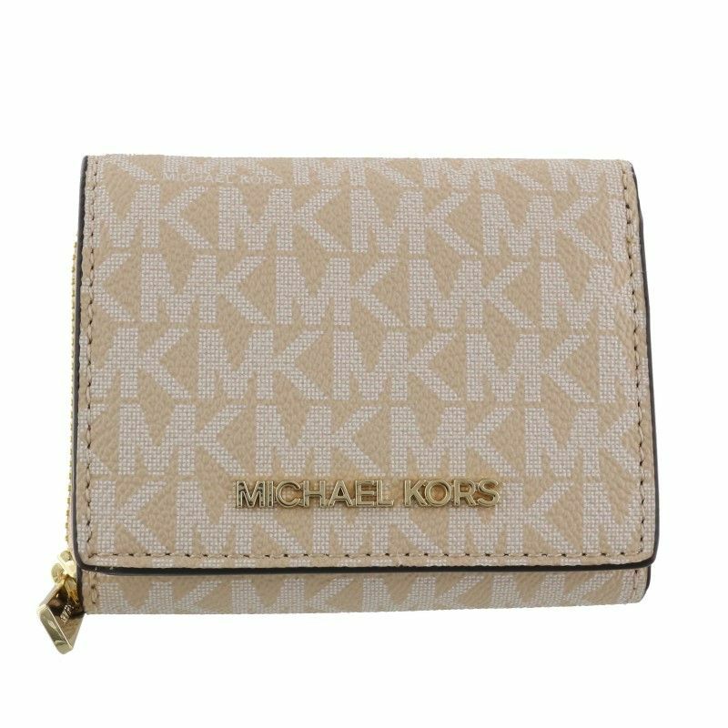 マイケルコース MICHAEL KORS 三つ折り財布 レディース ベージュ