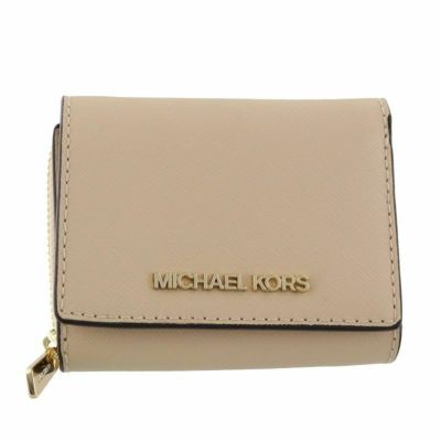 マイケルコース MICHAEL KORS 三つ折り財布 レディース ベージュ