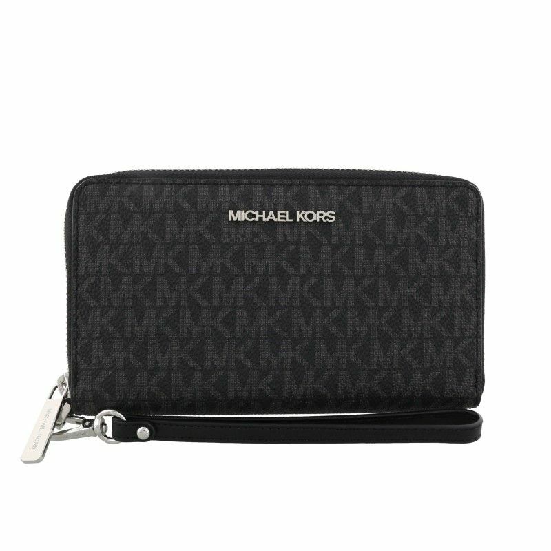 マイケルコース MICHAEL KORS 二つ折り財布 レディース ジェット セット トラベル 35F8STVW9B BLACK