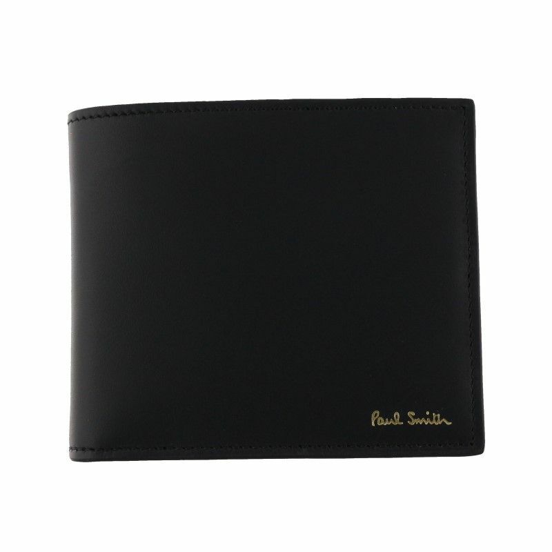 ポールスミス Paul Smith 二つ折り財布 メンズ ブラック M1A4833 BMULTI 79 BLACK