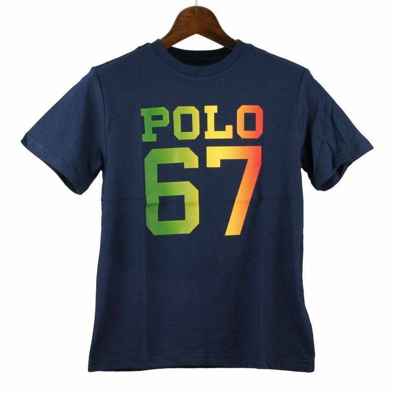 POLO RALPH LAUREN ポロ ラルフローレン Tシャツ L ボーイズサイズ ネイビー 323844229 NV