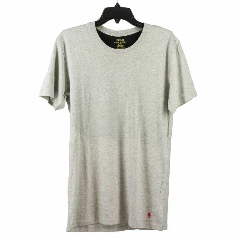 POLO RALPH LAUREN ポロ ラルフローレン クルーネック Tシャツ メンズ Lサイズ グレー P051RL GY HANES