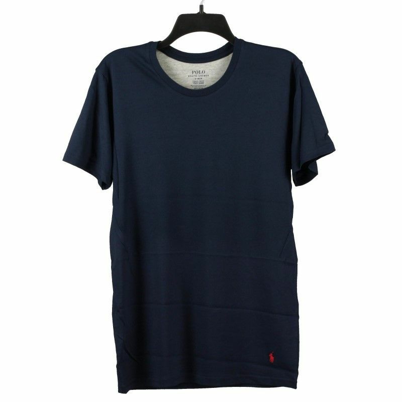 POLO RALPH LAUREN ポロ ラルフローレン クルーネック Tシャツ メンズ Lサイズ ネイビー P051RL NV HANES