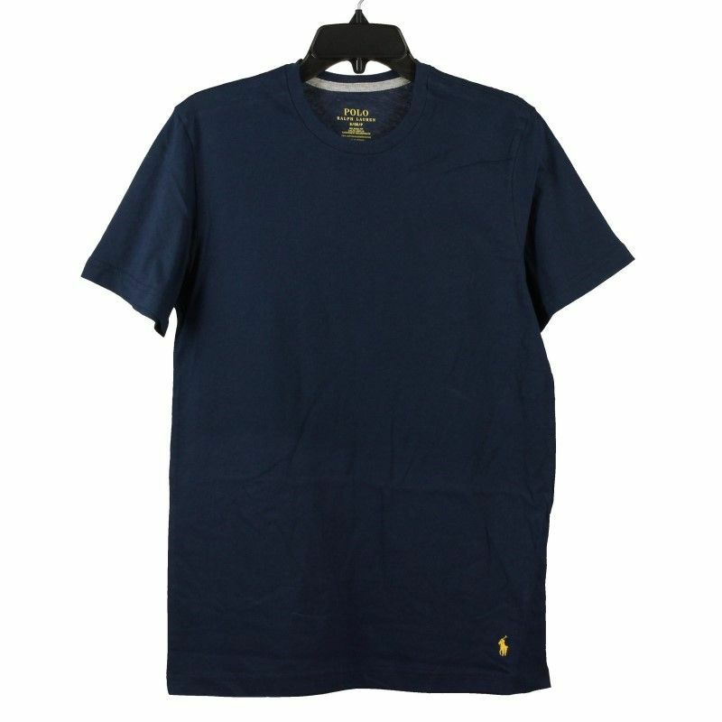 POLO RALPH LAUREN ポロ ラルフローレン クルーネック Tシャツ メンズ Lサイズ ネイビー P351RL NV HANES