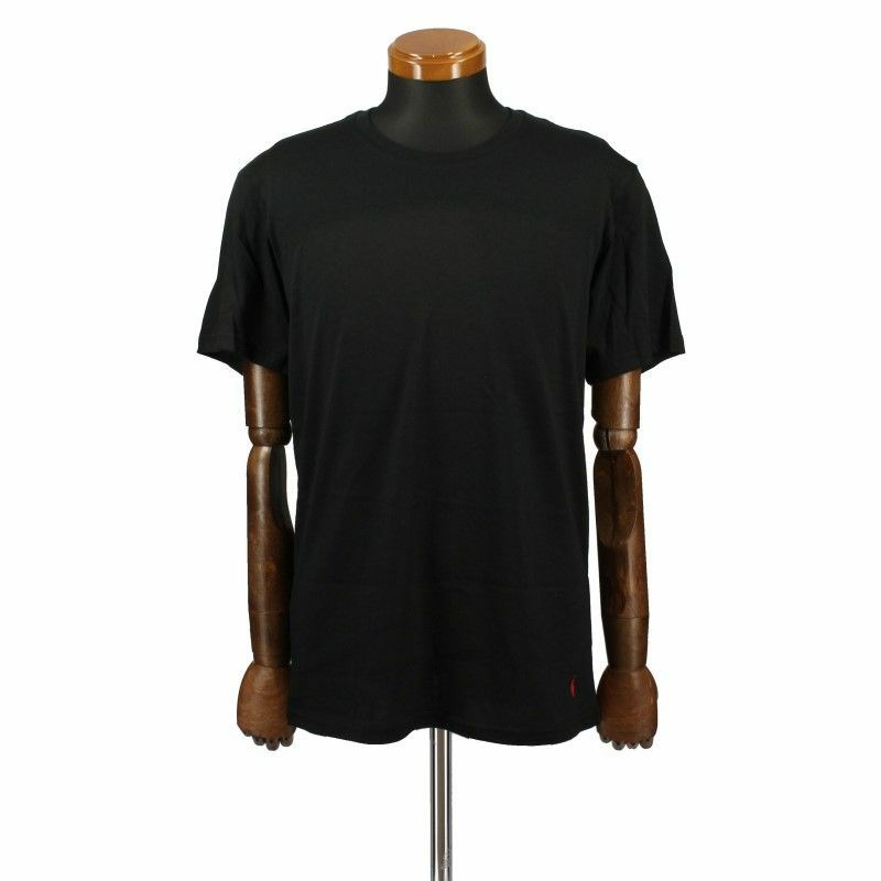 POLO RALPH LAUREN ポロ ラルフローレン クルーネック Tシャツ メンズ Mサイズ ブラック P051RL BK HANES