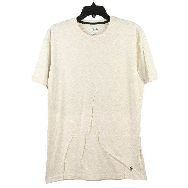 POLO RALPH LAUREN ポロ ラルフローレン クルーネック Tシャツ メンズ Mサイズ ベージュ P351RL BE HANES