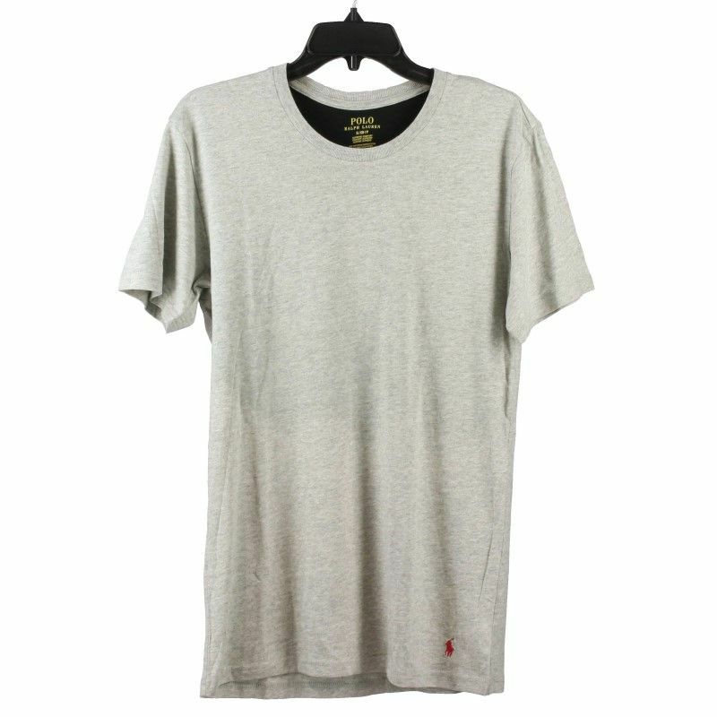 POLO RALPH LAUREN ポロ ラルフローレン クルーネック Tシャツ メンズ Sサイズ グレー P051RL GY HANES