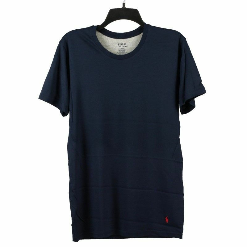 POLO RALPH LAUREN ポロ ラルフローレン クルーネック Tシャツ メンズ Sサイズ ネイビー P051RL NV HANES