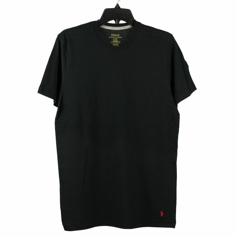 POLO RALPH LAUREN ポロ ラルフローレン クルーネック Tシャツ メンズ Sサイズ ブラック P351RL BK HANES