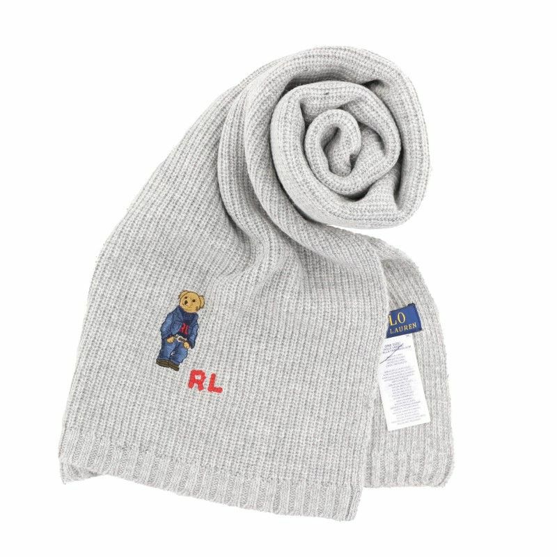 ポロ ラルフローレン マフラー POLO RALPH LAUREN メンズ レディース グレー PC1034 032 andover hthr