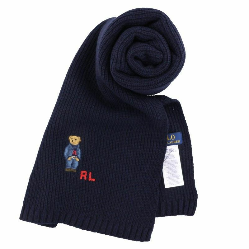 ポロ ラルフローレン マフラー POLO RALPH LAUREN メンズ レディース ネイビー PC1034 433 hunter navy