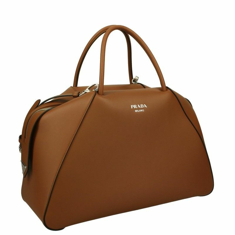 プラダ PRADA ハンドバッグ レディース SOFTY ブラウン 1BA364 V OOO 