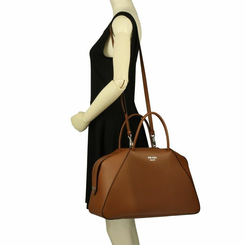 プラダ PRADA ハンドバッグ レディース SOFTY ブラウン 1BA364 V OOO 