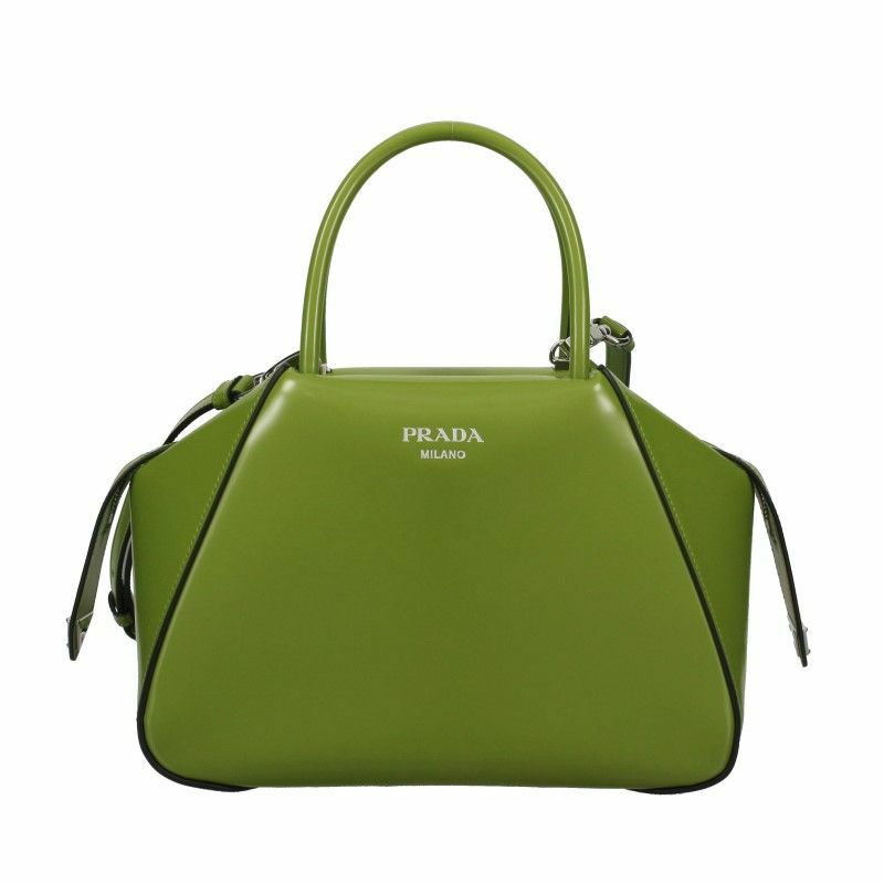 プラダ PRADA ハンドバッグ レディース SPAZZOLATO グリーン 1BA366 OOO ZO6 F0ZCM FELCE N | GINZA  LoveLove（ラブラブ）