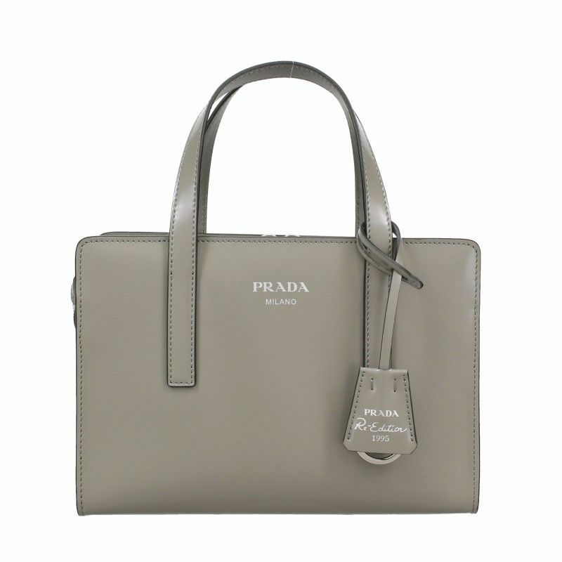 プラダ PRADA ハンドバッグ レディース SPAZZOLATO グレー 1BA357 V 