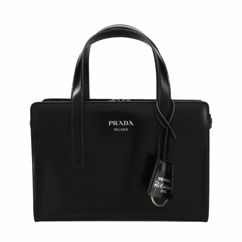 プラダ PRADA ハンドバッグ レディース SPAZZOLATO ブラック 1BA357 V 