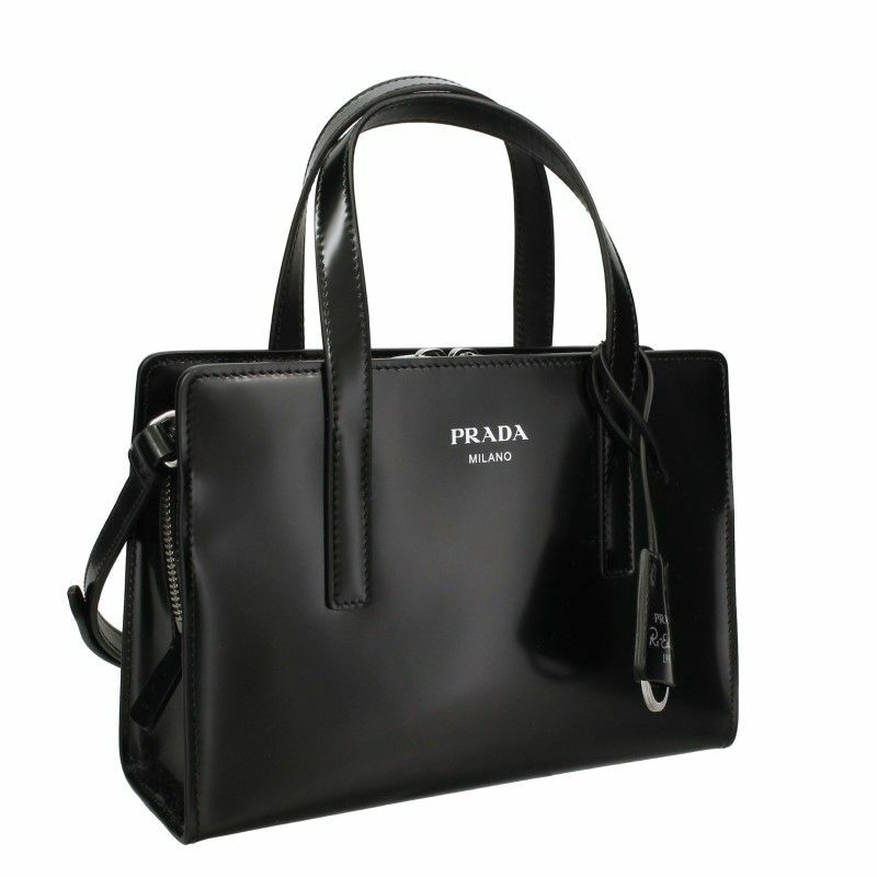 プラダ PRADA ハンドバッグ レディース SPAZZOLATO ブラック 1BA357 V  