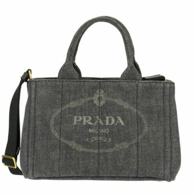 PRADA カナパ NERO チェック(ギャランティ付)